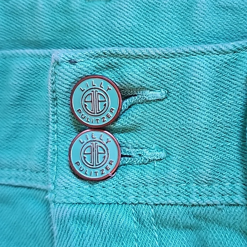 👖 Lilly Pulitzer green jeans size 0 worth skinny mini